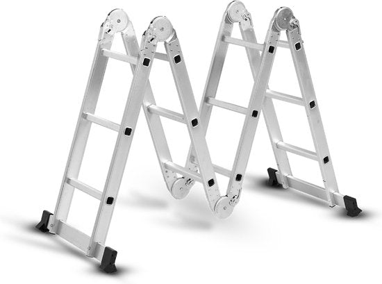 Hammersmith SuperLadder - L'échelle universelle - échelle multifonctionnelle en aluminium aéronautique - jusqu'à 3,4 m - 12 échelons - avec pieds antidérapants en caoutchouc