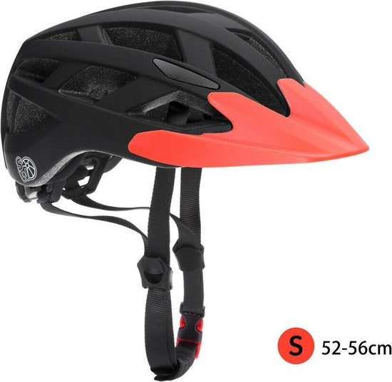 Spielwerk Fietshelm Kids - S 50-54cm - CE Keuring – Zwart/Oranje