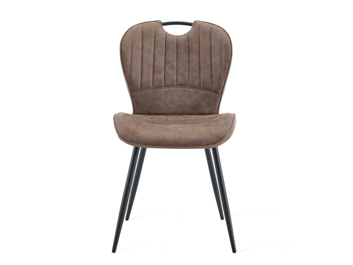 Chaise de salle à manger Multifurn Sten Duopack - Micro-cuir taupe - Lot de 2