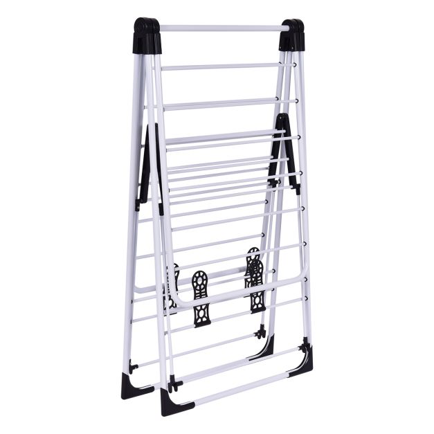 Coast Drying Rack Metal Extendable Black + Silver - 110-189 cm