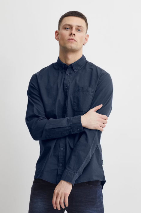 Blend Shirt Oxford Dress Blues - Taille M - Chemise homme décontractée et élégante