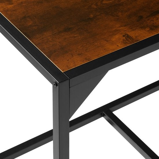 tectake® - Ensemble de sièges Milton - Ensemble de salle à manger - Rangement compact - industriel foncé - 404356
