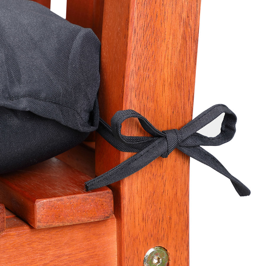 Zitbankkussen 145x45x8cm Visco Effect Indoor Outdoor Bank Antraciet