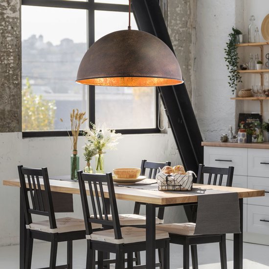 Globo - lampe suspendue - Xirena I - brun - métal - Ø 41cm - E27 - 58307H
