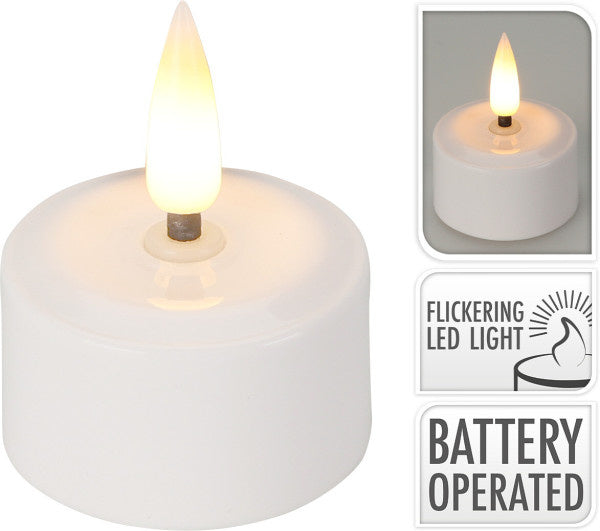 Bougies LED - Box 4 pièces Rechargeable - Ø4cm - Kit d’extension sans chargeur