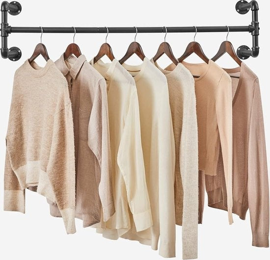 Porte-vêtements - Porte-vêtements en métal noir - Porte-vêtements design industriel