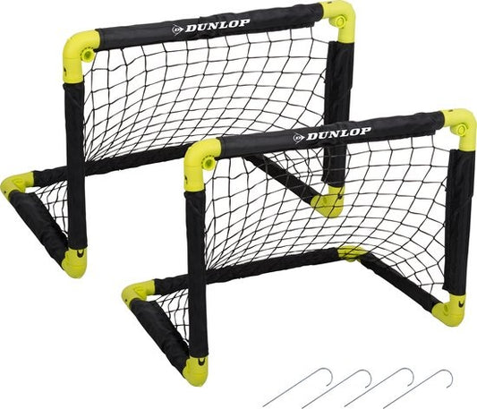 But de football - Dunlop - Deux pièces - Ballons de football - Pliable - Léger - Noir