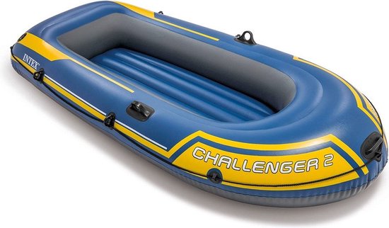 Kit de bateau Intex Challenger 2 - 236 x 114 x 41 cm - Pagaies et pompe incluses