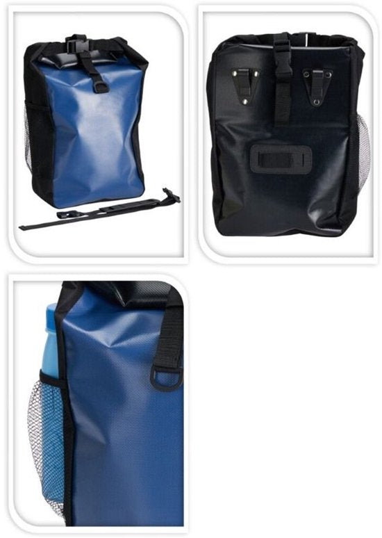 Sacoche de vélo - Imperméable - Bleu