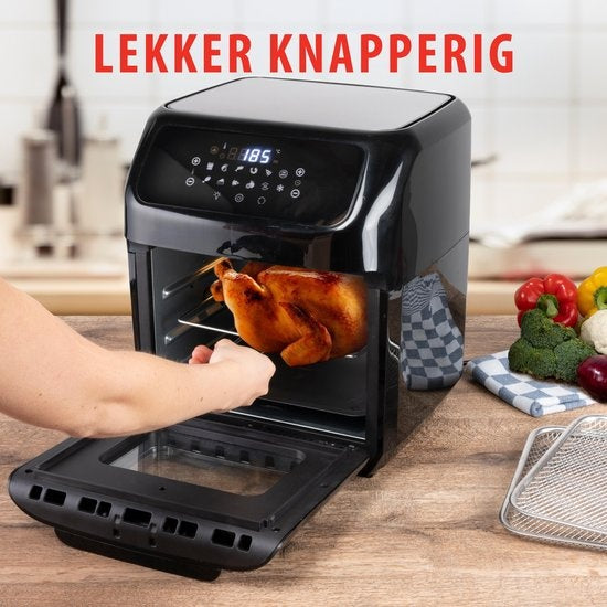 alpina Airfryer Oven 12L - Friteuse à air chaud 1800W - Four à air chaud avec fonction Bake et Grill