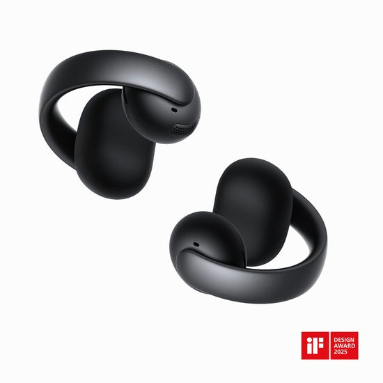 soundcore AeroClip by Anker - Écouteurs ouverts - Écouteurs à clip - Confort adaptatif - Conversations claires grâce à 4 microphones et à l'IA - Maintien stable - Haut-parleurs de 12 mm pour un son clair - Ouverts