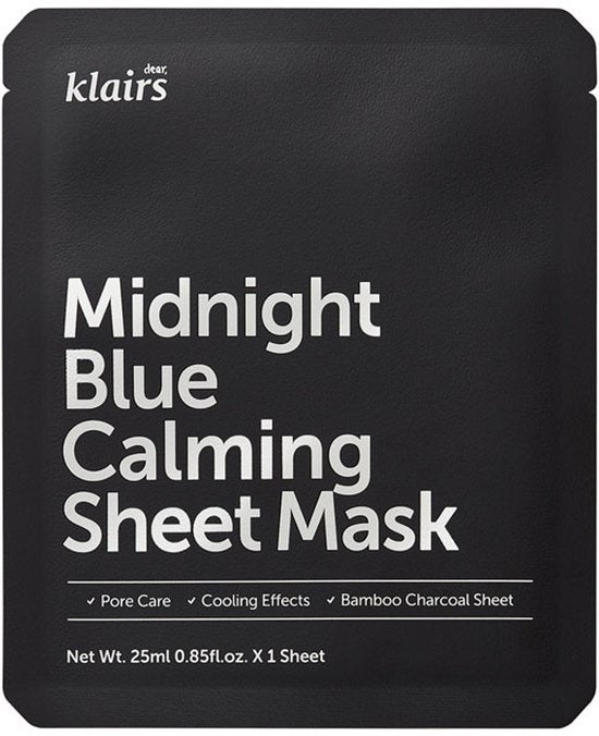 Masque apaisant Klairs Midnight Blue, 1 pièce, 25 ml
