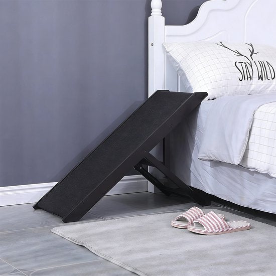 Ceruzo Dog Walkway Adjustable - Pliable - Hauteur réglable 34-53 cm - Marchepieds pour chiens - Noir