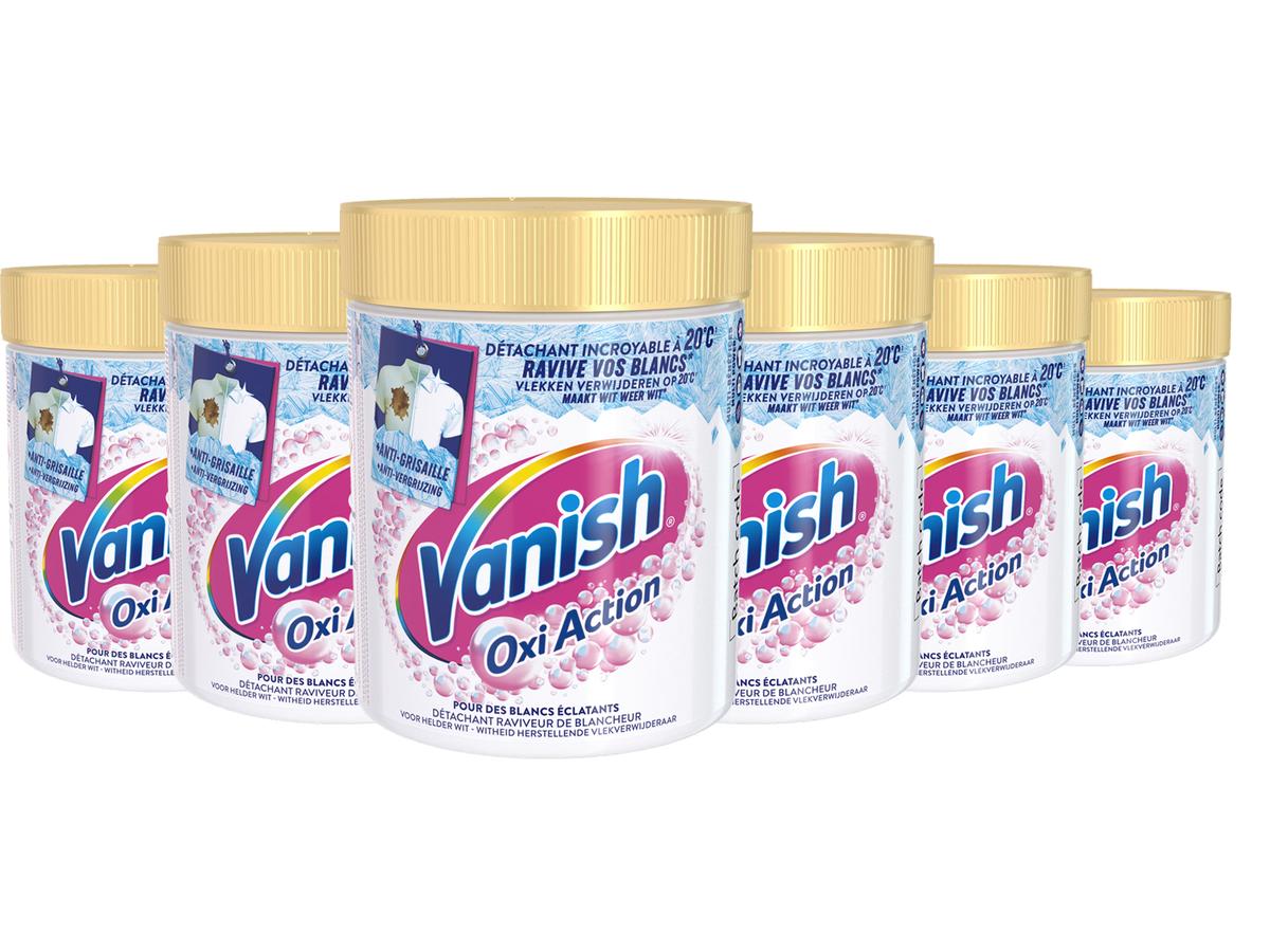 Vanish Oxi Action White Détachant - Poudre - 470 g - Lot de 6
