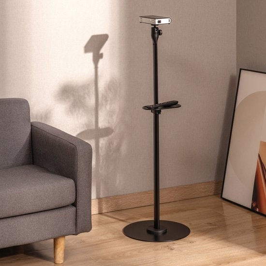 VDD - Beamer Stand - Beamer Bracket - Beamer Stand - Projector Stand - Beamer Holder - Beamer Table - Media Shelf - Tiltable - Height Adjustable - Black