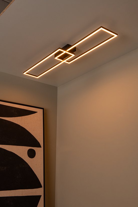 Lucide ARIANNE - Plafonnier (lampe de plafond) - LED - CCT - 1x23 W 2700 K/4000 K - Noir