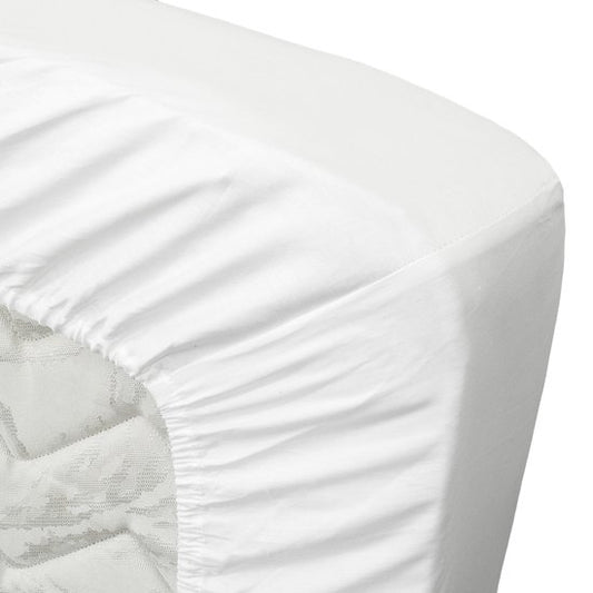 Drap-housse Ten Cate - Drap-housse 180 x 200 - Draps-housses - Drap-housse en coton 180 x 200 - Convient aux sommiers à ressorts et aux matelas - Hauteur des coins : 25 cm - Élastique sur tout le pourtour - Blanc