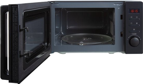 Tomado TMS2002B - Four à micro-ondes solo - 20 litres - Avec écran - 5 modes de cuisson - Eclairage intérieur - Noir mat