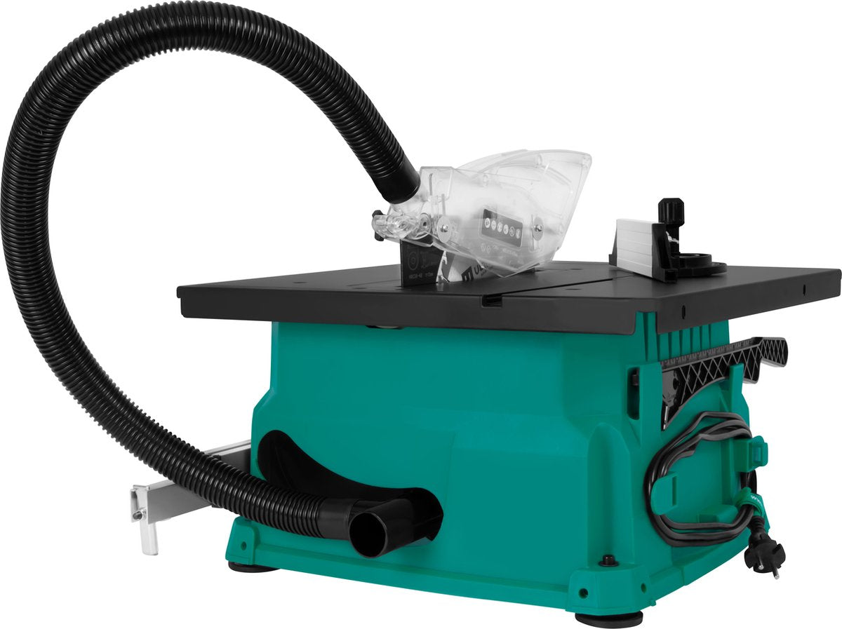 VONROC Table de sciage - modèle compact - 1500W - 5000rpm - Ø210mm - Lame de scie 40T incluse