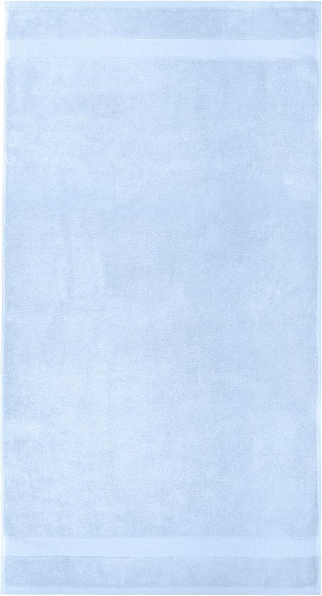 Vitality Pur - Serviettes Collection Sofia - Set de serviettes de bain 70x140 - 100% Coton - Bleu - 2 pièces