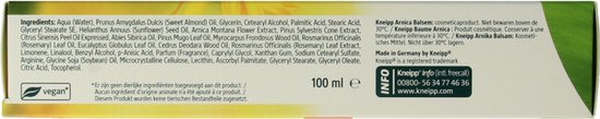 Pommade polyvalente Kneipp à l'arnica - Pour les muscles et les articulations - 100 ml