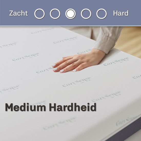 CozySense® DualFeel Topper Mattress 140x200 - Surmatelas - Surmatelas - Avec face chaude et face froide - CertiPUR® - Fermeté moyenne - 7,5 cm - Housse lavable