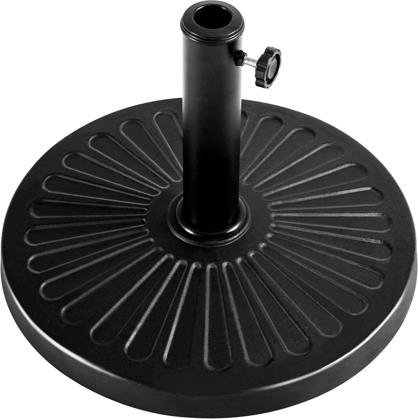 Pied de parasol rond Yaheetech - 10 kg - Ø 44,5 cm - pour mâts de parasol de 38/48 mm