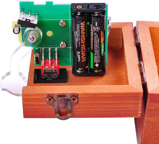 Boîte inutile - Machine - Bois - Boîte à ne pas toucher - Cadeaux rigolos
