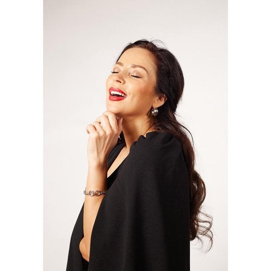 Laura Ferini Ladies Bracelet Solo Tua Silver - Bracelet à maillons en argent - plaqué or blanc 18K - Bijoux - Accessoires - Bijoux - Bracelet pour femmes