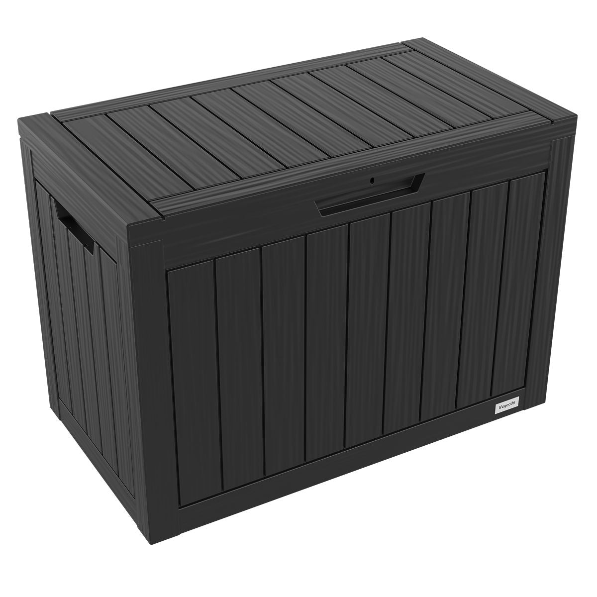 LifeGoods Boîte à coussins - XS - Plastique - 170L - Noir