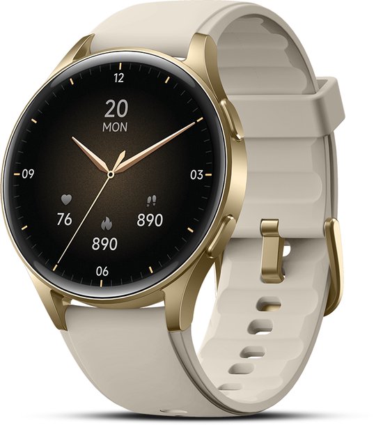 Otiume Zenith GTX05 – Montre connectée – Écran AMOLED 45 mm – GPS – Appels via Bluetooth – Or