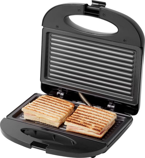Tomado TGS2000B - Fer à toasti - Gril - Sans PFAS - Toasti maker - 21,5 x 12 cm - 750 watts - Noir