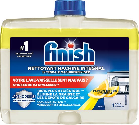 Finish Hygiene Machine Cleaner Lemon - 250ml