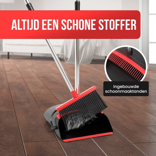 Pelle et brosse - Strex - avec long manche - réglable 87-127cm - dents de nettoyage intégrées
