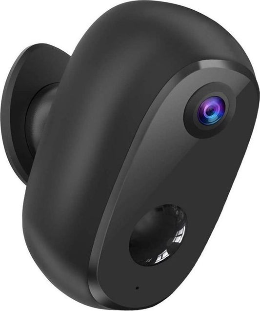 Caméra de sécurité extérieure sans fil sur batterie - avec application wifi & vision nocturne, carte sd et support - Smart Home Security