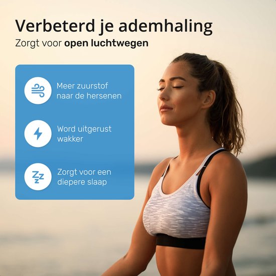 Airmaster Anti Snore Brace - Ajustable - Produits pour le sommeil - Écartement nasal - Protecteur de dentier - Ronflement - Bit - Transparent sans BPA