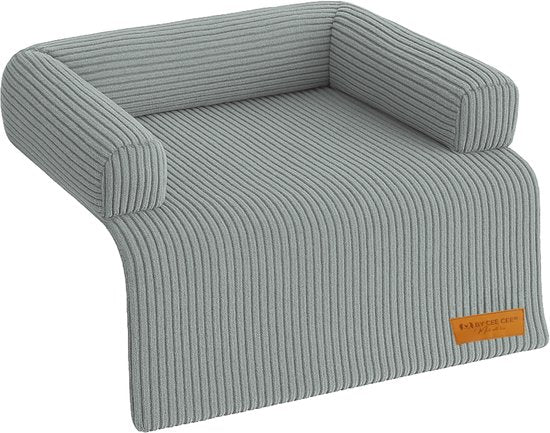 By Cee Cee Original Dog Rug Bench - Panier pour chien - Premium - Entièrement zippé - Tissu en fibre - Gris foncé - 75x90 - Taille S