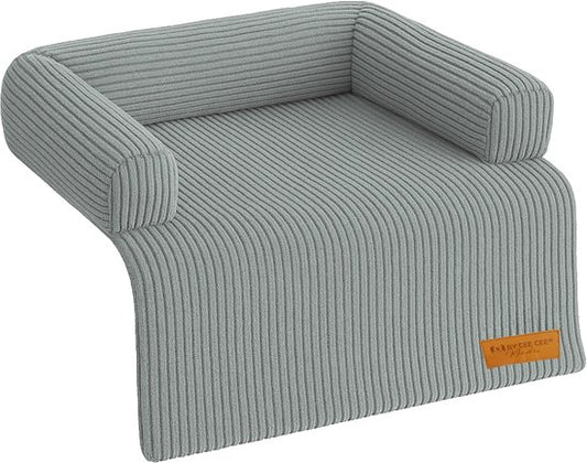 By Cee Cee Original Dog Rug Bench - Panier pour chien - Premium - Entièrement zippé - Tissu en fibre - Gris foncé - 75x90 - Taille S