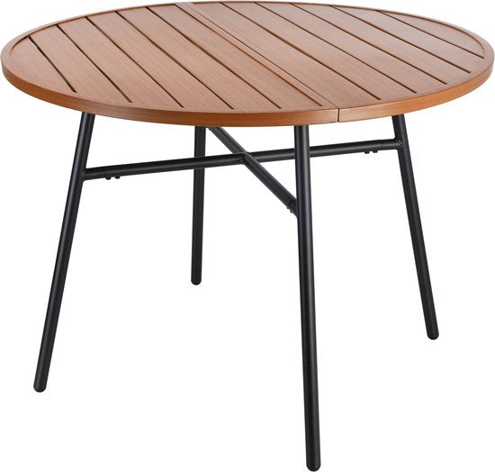 VDD - Table de jardin - Table d'extérieur - Table ronde - Aluminium - 100 x 73,5 cm