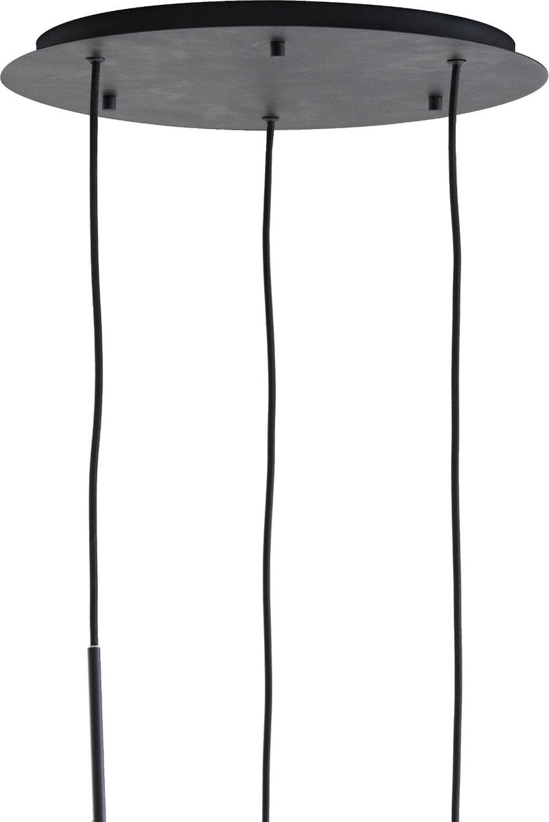 Light & Living Lampe pendante Mayson - Verre brun - Ø40cm - 3L - Moderne - Lampes pendantes Salle à manger, Chambre à coucher, Salon