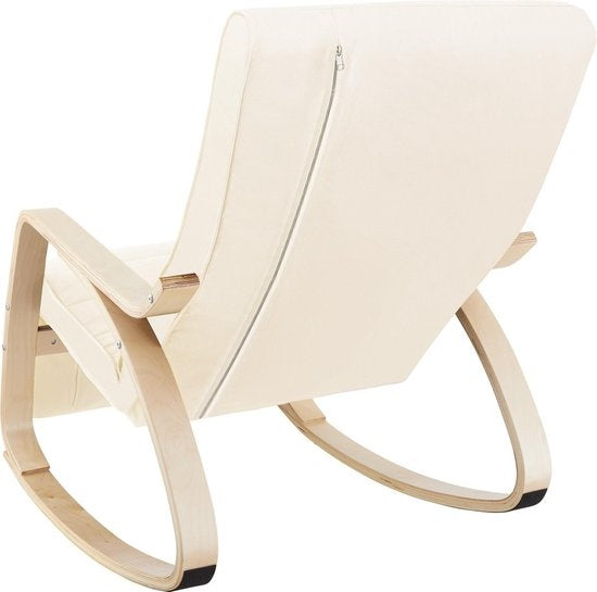 Tectake - Fauteuil à bascule Onda - beige - 403527