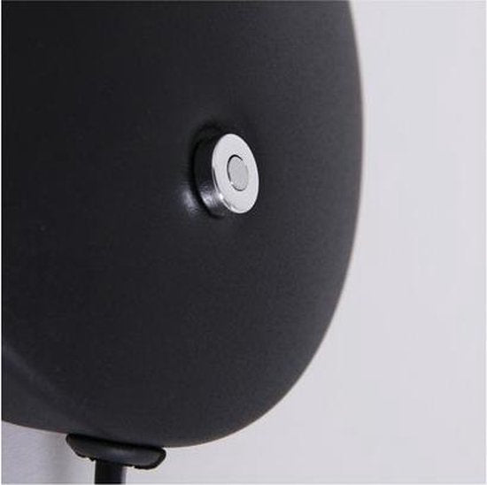 Steinhauer Zenith LED - Applique murale moderne - Noir - H:12cm - Ø:12cm - Universel - Pour l'intérieur - Métal - Appliques murales - Chambre à coucher - Salon