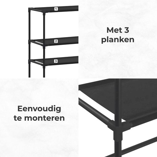 Luft - Conversion lave-linge et sèche-linge - 3 étagères - Etagère de rangement - Placard - Lave-linge et sèche-linge - Convient également pour WC - Placard