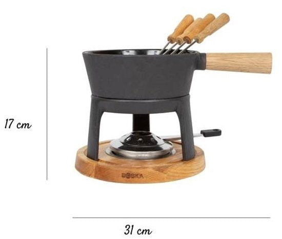 Boska Fondue Set Pro - Fondue au fromage - pour toute table de cuisson - 1.2 L