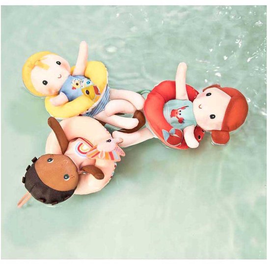 Lilliputiens - Petite poupée de bain avec un bracelet en forme de canard