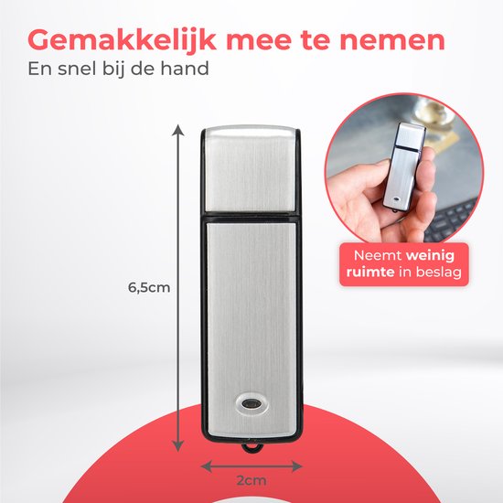 Nuvance - Eavesdropper - Usb Stick Eavesdropper - Voice Recorder Digital - Spy Recorder - Dictaphone - Eavesdropping & Recording