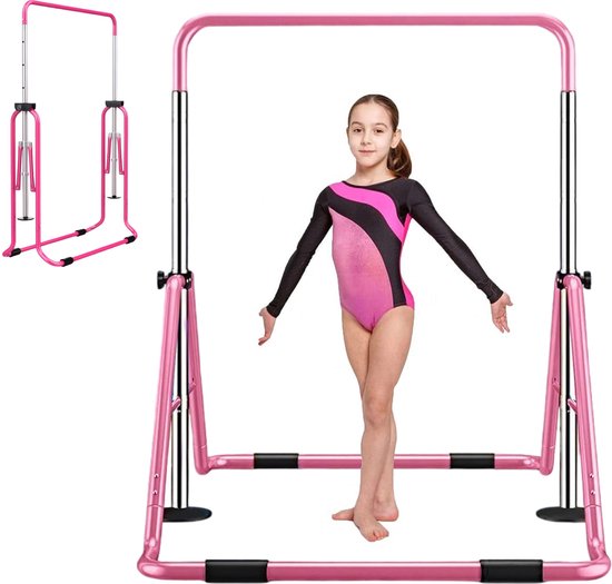 Cadre de gymnastique pliable - Cadre d'escalade - Réglable en 4 hauteurs - Cadre d'étirement - Duikelrek - Enfants - Bambin - Cadre d'escalade d'intérieur et d'extérieur