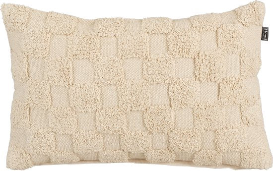 Collection In The Mood Coussin décoratif Nikki - 55 x 35 cm - Coton - Beige