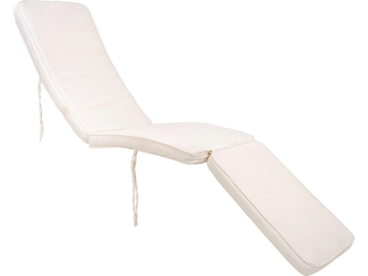 House Nordic Arrecife Coussin pour chaise longue - Coton - Blanc - 50 x 120 cm