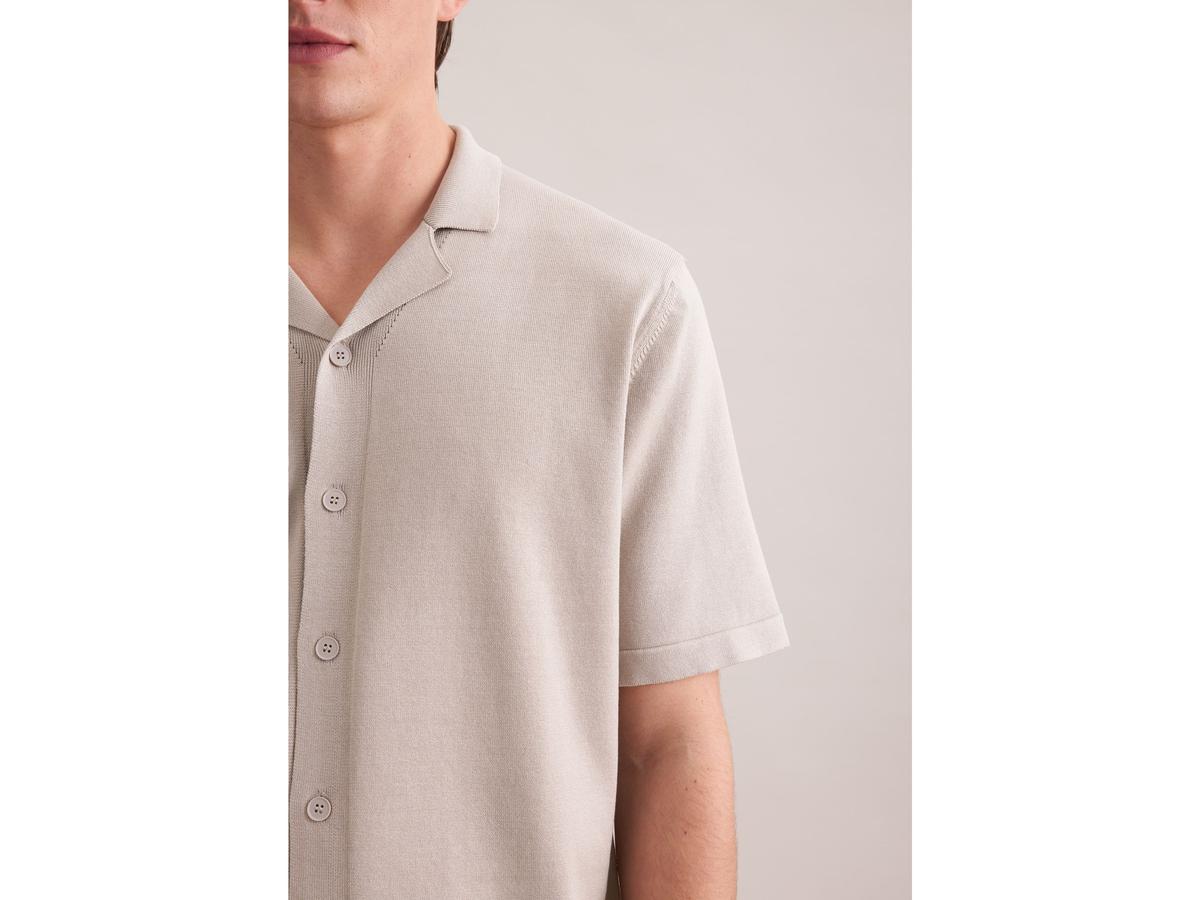 Seidensticker Chemise tricotée - Beige - XXL - Resort Shirt